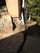 PVC is converted to polyline to run greywater into the garden