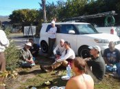 our crew getting to know each other during a break.